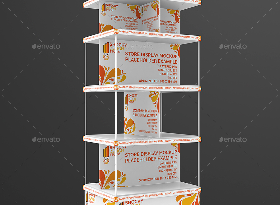 Store Display Mockup by shockydesign GraphicRiver